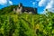 Castle Hinterhaus in Spitz Wachau Austria and vineyard