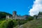 Castle Hinterhaus in Spitz Wachau Austria and vineyard