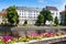 Castle, historical center, Otava river, town Pisek, Czech republic