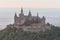 Castle Hohenzollern with view to the swabian alb