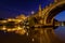 Castle of Holy Angel and Holy Angel Bridge over the Tiber River