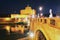 Castle of Holy Angel Ponte Sant Angelo Bridge evening