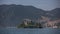 Castle on the island Isola di Loreto on Lake Iseo, Italy