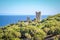 Castle in island Samothraki Greece
