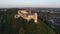 Castle in Janowiec, 06 2017, Poland, aerial view