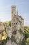 Castle Lichtenstein with entrance gate and drawbridge