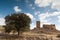 Castle of Luna (Aragon) in a summer day