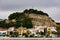 Castle, marina and small houses