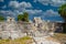 The castle, Mayan Ruins in Tulum, Riviera Maya, Yucatan, Caribbean Sea, Mexico