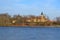 Castle over the lake, Nevsvizh castle - palace and castle complex, Minsk region,