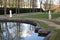 Castle park and pond in Saint-Cloud - France