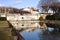Castle park and pond in Saint-Cloud - France