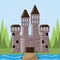 Castle and pine trees design