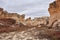 Castle Rock Badlands, Kansas with eroded pillars