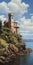 Castle On Rocks: A Masterpiece Of Guido Borelli Da Caluso