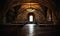 Castle room ,medieval interior, gothic hall