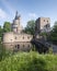 Castle and ruin in dutch town of wijk bij duurstede in province of utrecht