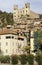 Castle ruins at dolceacqua, liguria