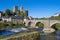 The castle of Runkel / Germany on the Lahn in autumn