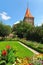 Castle`s Garden Burggarten and Animal Garden Tower TiergÃ¤rtnertor of Nuremberg Castle NÃ¼rnberger Burg, Nuremberg NÃ¼rnberger