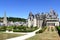 Castle, Saint-Jean-Baptiste church and the town of Langeais