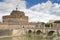 Castle sant\'angelo summer home of pope francis in Rome