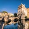 Castle of Scaligero, famous landmark of the Lake Garda, Italy.