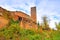 Castle Scharfenberg in Palatinate Forest in autumn