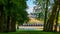 Castle sets on the main perspective of a french classical garden (Vaux-le-Vicomte