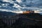 The castle of Spoleto at sunset