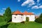 Castle in Street of Old city of Varazdin in Croatia