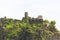 Castle Strekov in Usti nad Labem on white background. Czech land