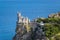 The castle Swallow`s Nest on rock in Crimea