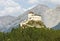 The castle Tarasp in the Swiss Alps.