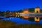 Castle of the Teutonic Order in Malbork at night