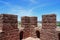 Castle tower battlements, Silves, Portugal.