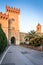 Castle with tower and city gate of Bolgheri