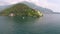 The Castle of Vezio Castle Balbianello and Lake Como aerial view