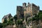 The castle of village of Beynac-and-Cadenac at the edge of the Dordogne river,