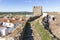 The castle wall and a view over Alandroal town