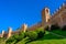 Castle walls background copyspace - Gradara - Pesaro - Italy
