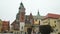 Castle of Wawel is one of the main travel attractions. Summer view of Wawel Castle complex in Krakow, Poland. It is the