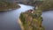 Castle Zvikov in Czech Republic - aerial view