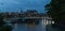 Castlefield district, waterway canal area with narrowboats and b