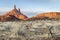 Castleton Tower, iconic rock formation in Castle Valley near Moab