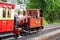 Castletown,Isle of Man, June 16, 2019. The Isle of Man Railway is a narrow gauge steam-operated railway connecting Douglas with