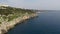 Castro, Italy. Lovely Grotta Zinzulusa surroundings as seen from above