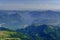 Castro village and Iseo lake aerial, Italy