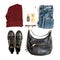 Casual clothes jeans pullover bag shoes social media