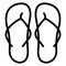 Casual, flip flops Vector Icon which can easily edit